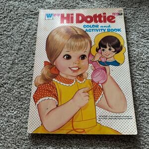 Vintage Whitman Mattel Hi Dottie Color & Activity Book 1973 Partially Used Pages